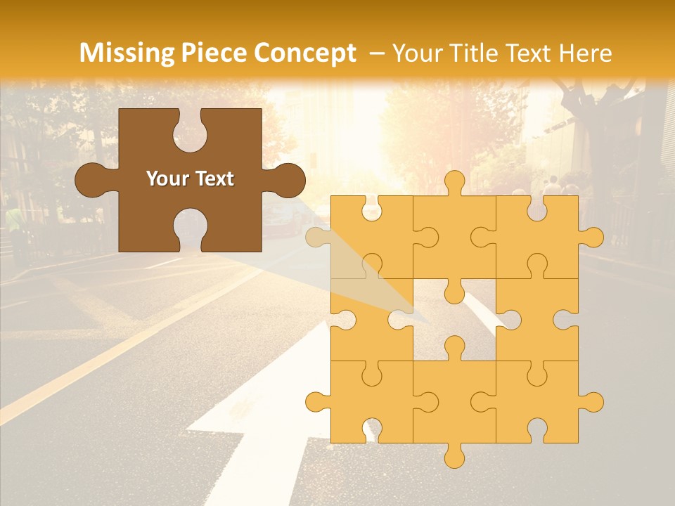 Asphalt Abstract Empty PowerPoint Template