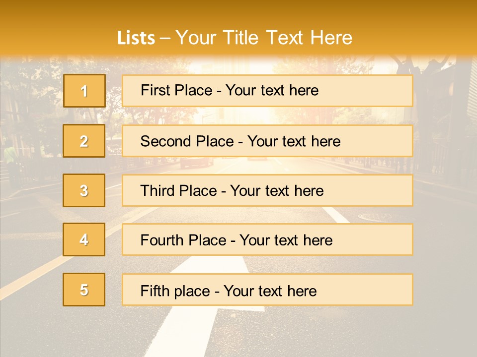 Asphalt Abstract Empty PowerPoint Template