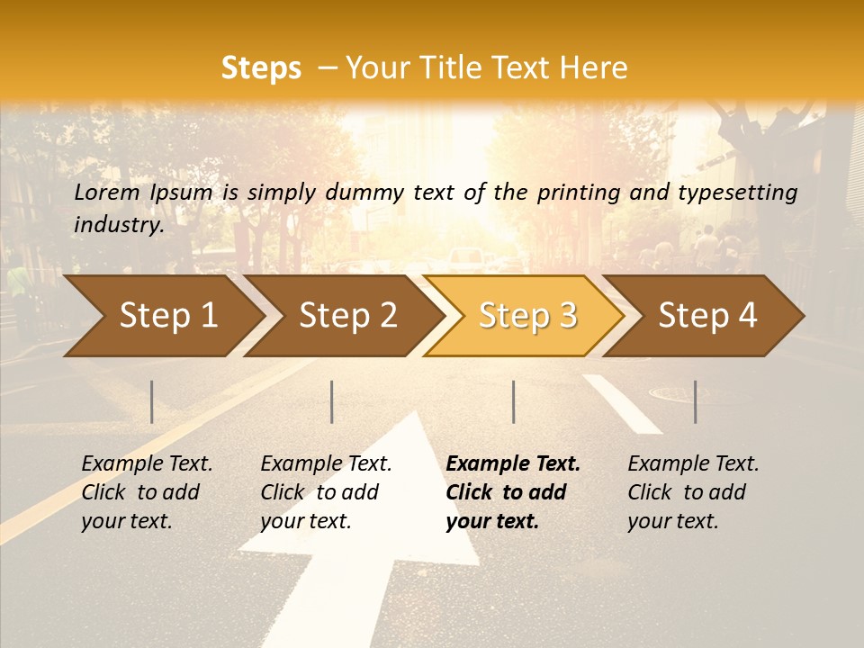 Asphalt Abstract Empty PowerPoint Template