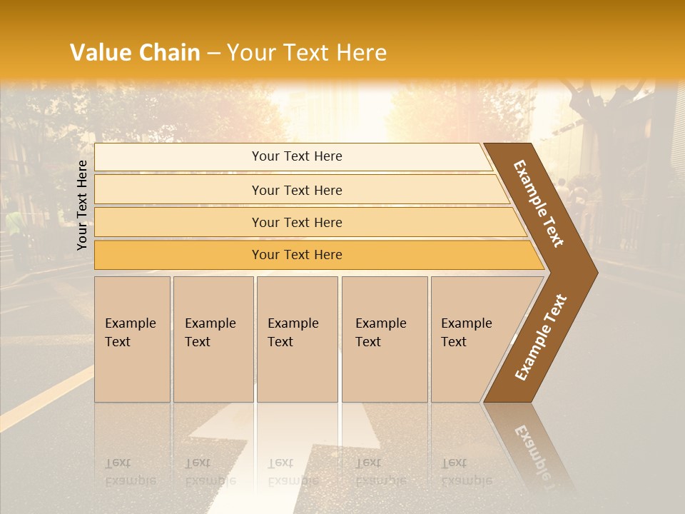 Asphalt Abstract Empty PowerPoint Template