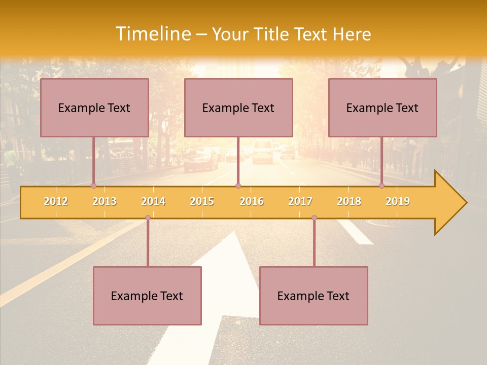 Asphalt Abstract Empty PowerPoint Template