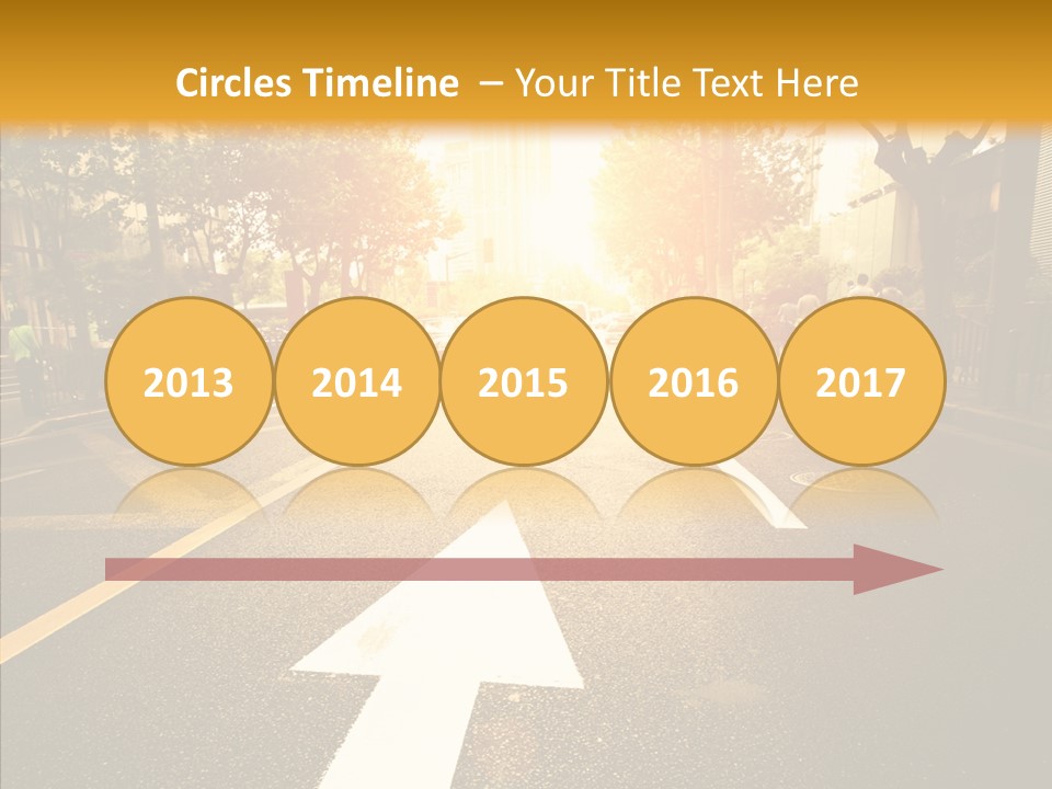 Asphalt Abstract Empty PowerPoint Template