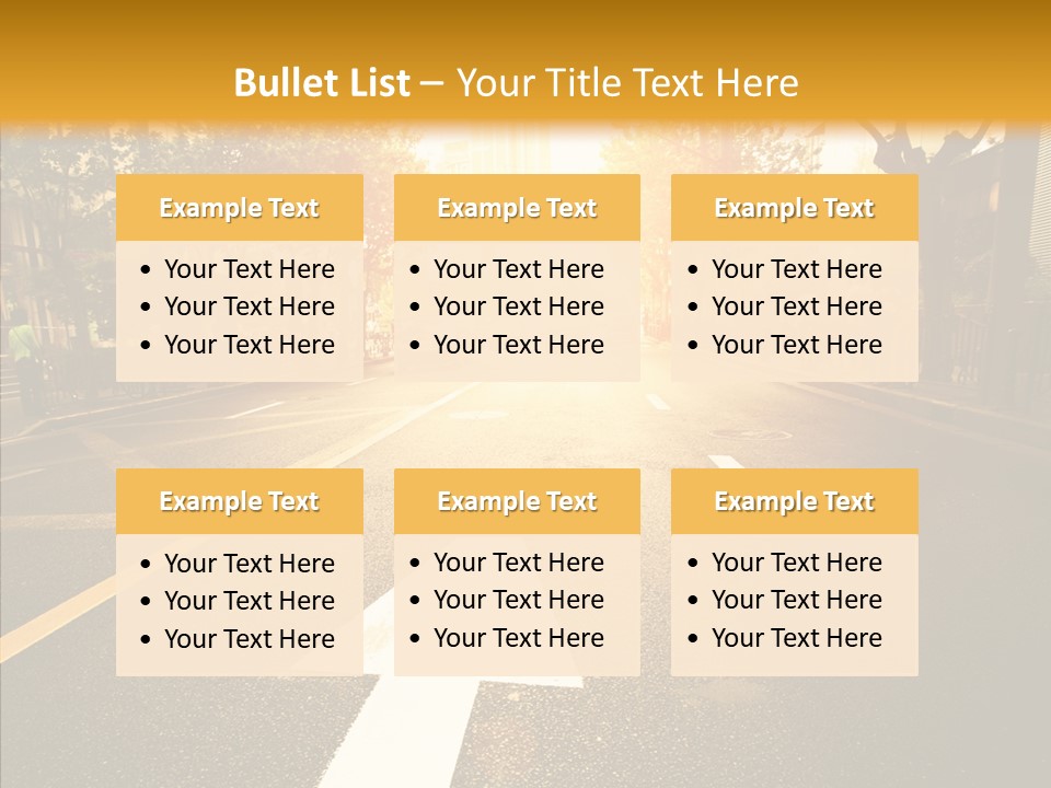 Asphalt Abstract Empty PowerPoint Template