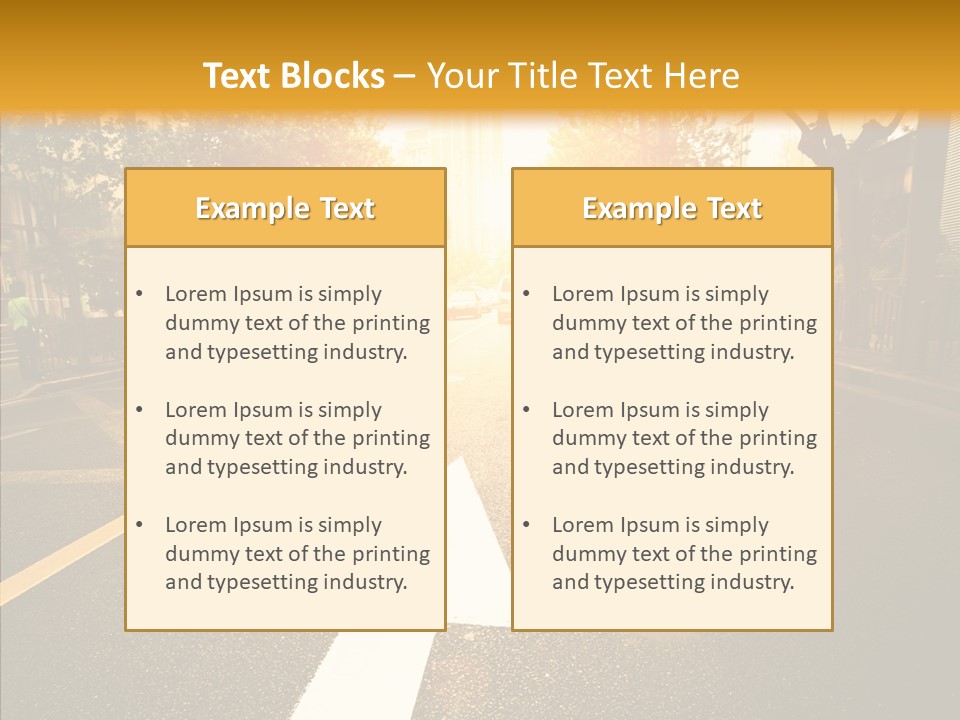 Asphalt Abstract Empty PowerPoint Template