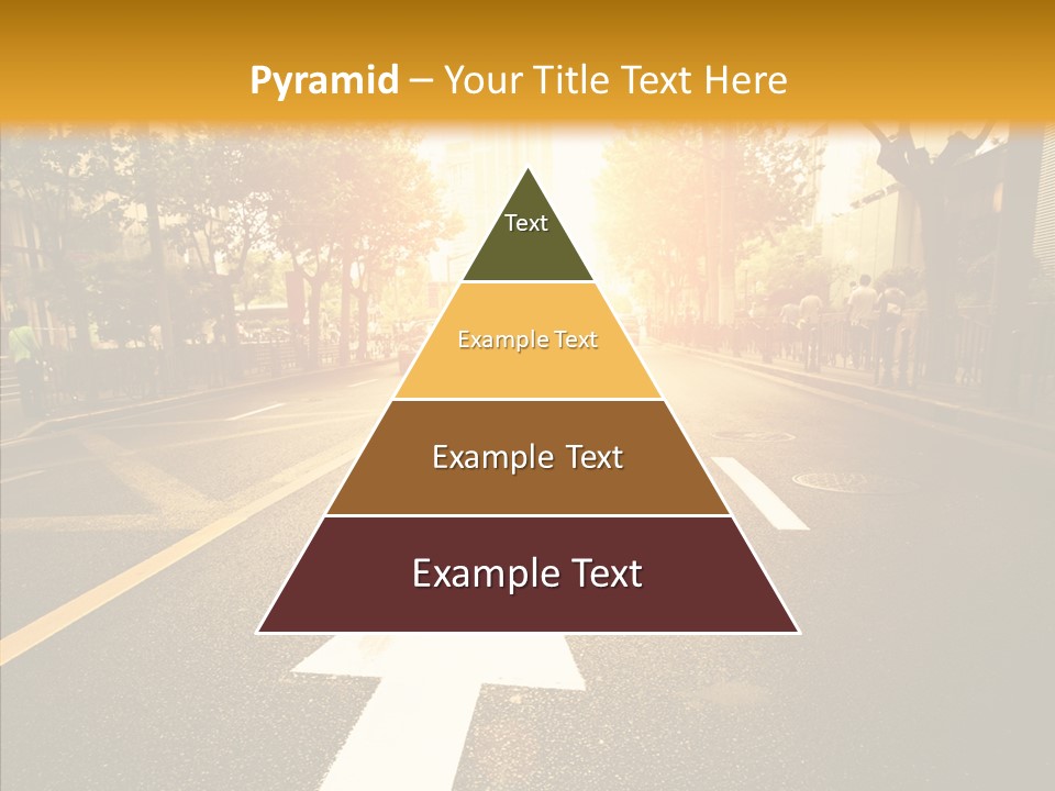 Asphalt Abstract Empty PowerPoint Template