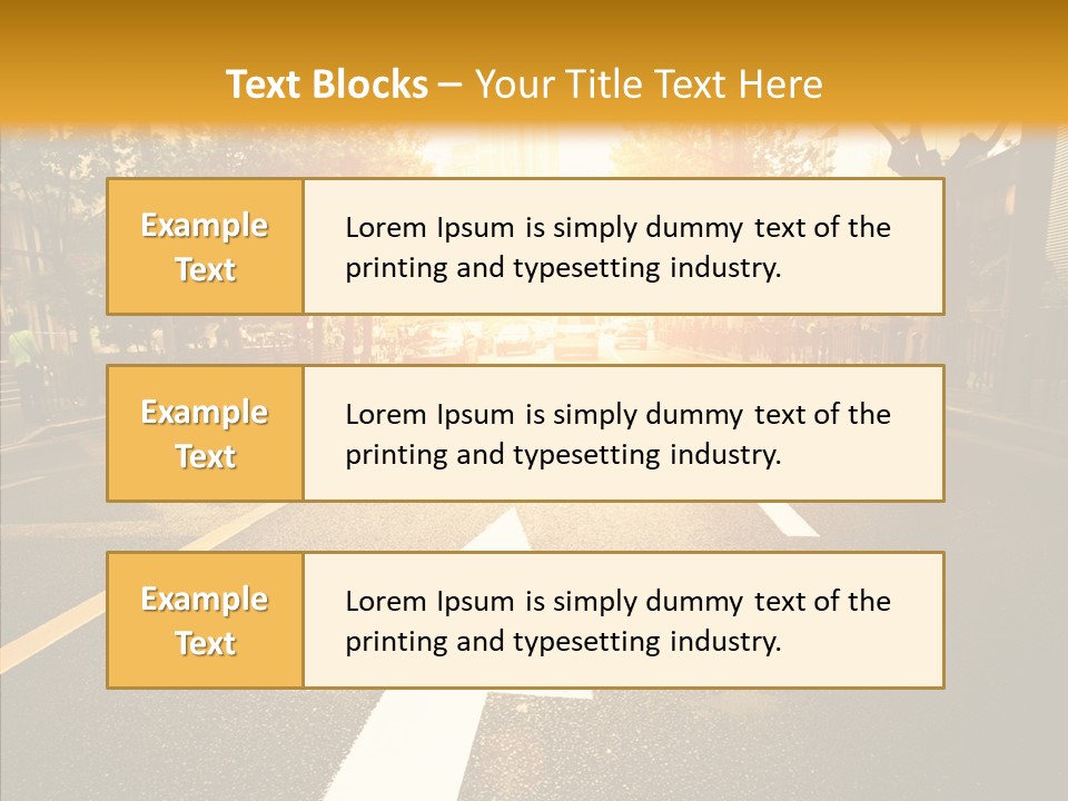 Asphalt Abstract Empty PowerPoint Template