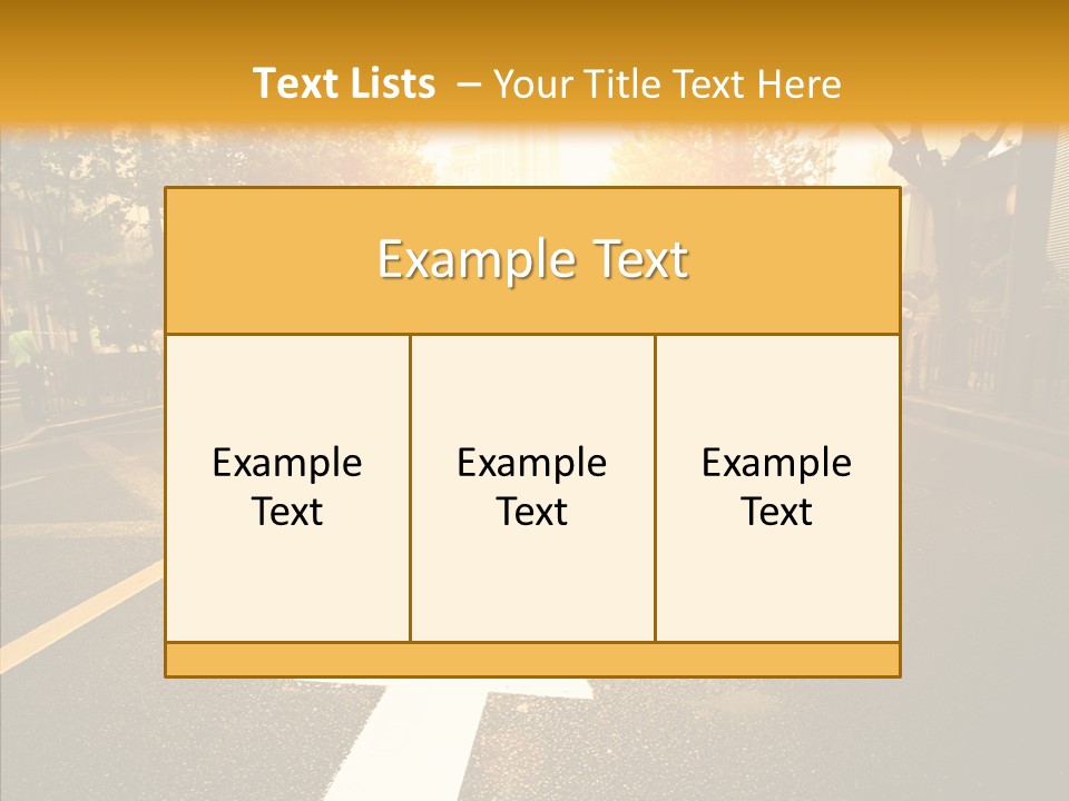 Asphalt Abstract Empty PowerPoint Template