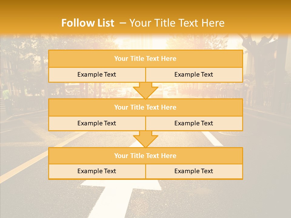 Asphalt Abstract Empty PowerPoint Template