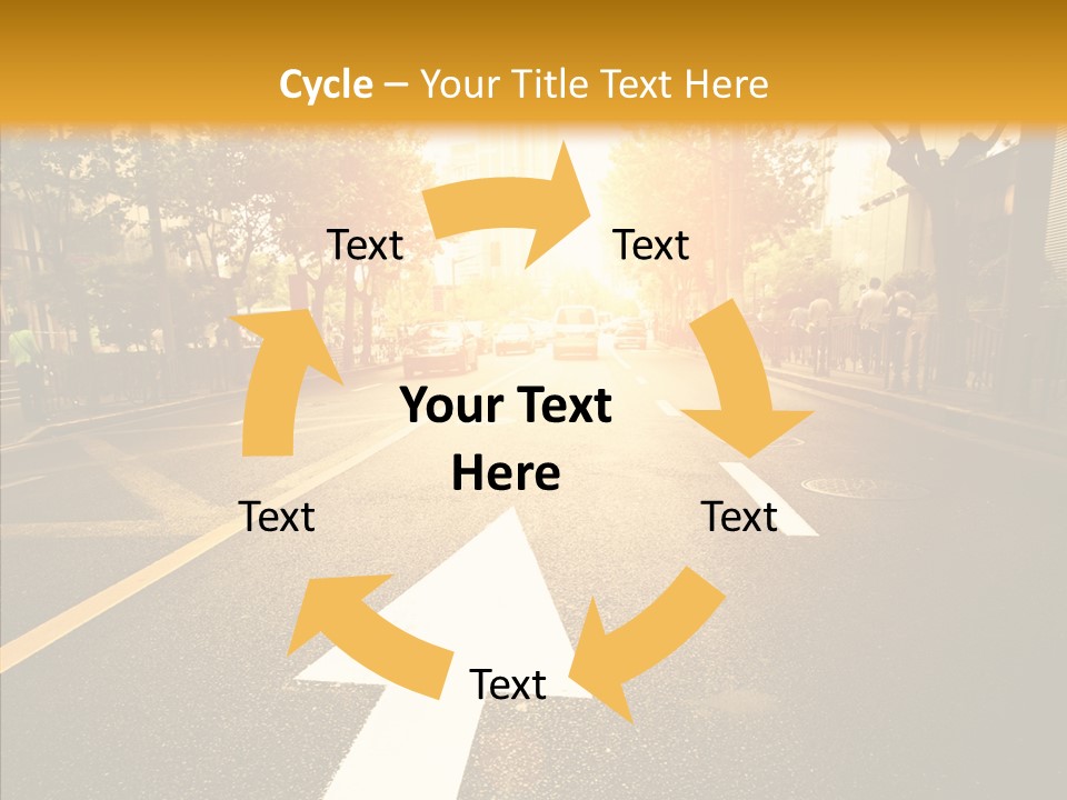 Asphalt Abstract Empty PowerPoint Template