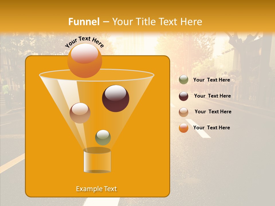 Asphalt Abstract Empty PowerPoint Template