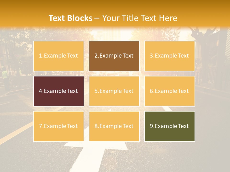 Asphalt Abstract Empty PowerPoint Template