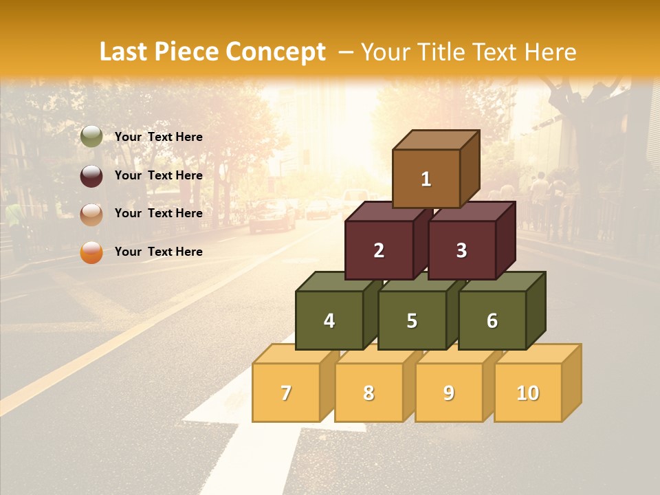 Asphalt Abstract Empty PowerPoint Template