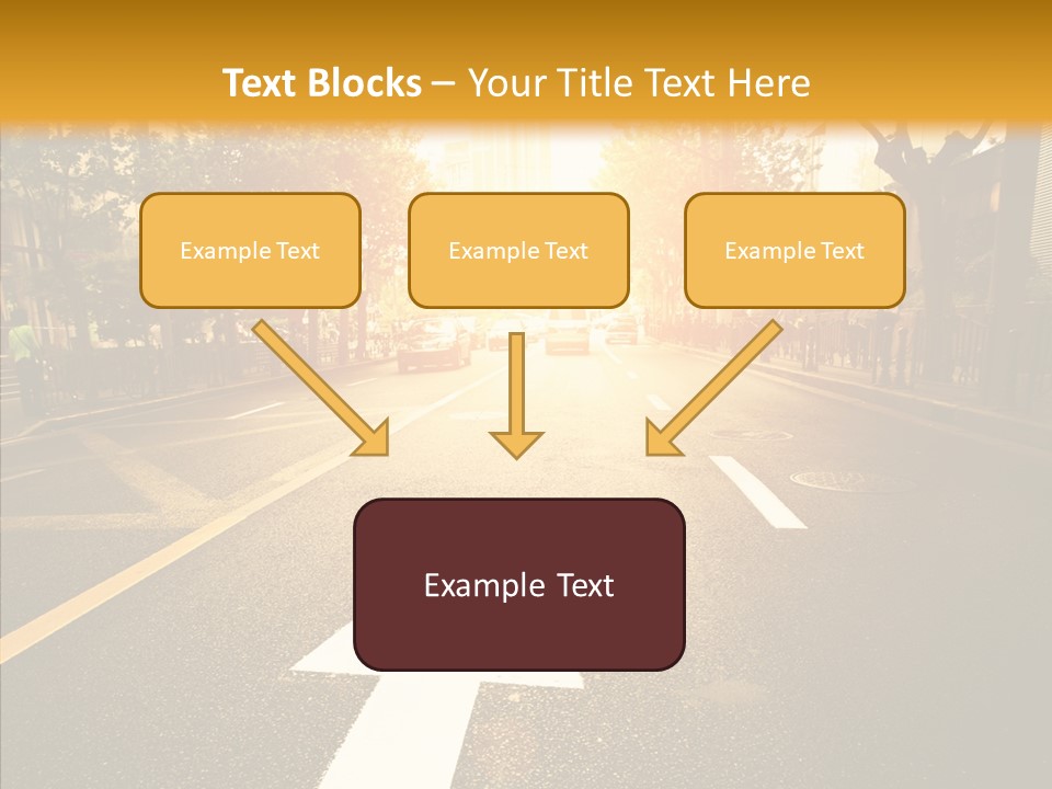 Asphalt Abstract Empty PowerPoint Template