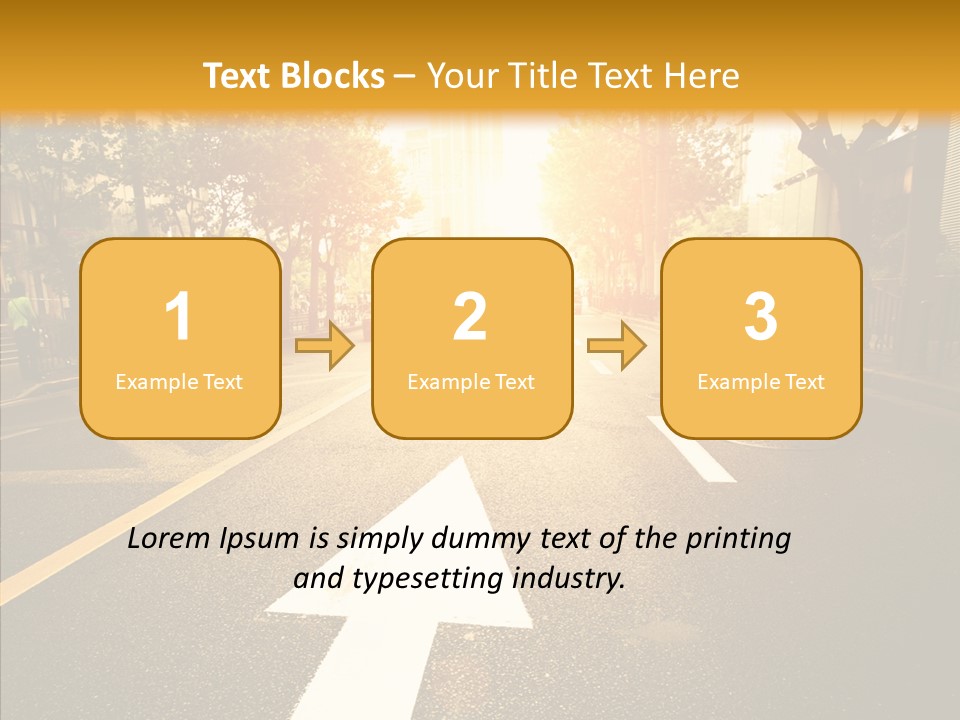 Asphalt Abstract Empty PowerPoint Template