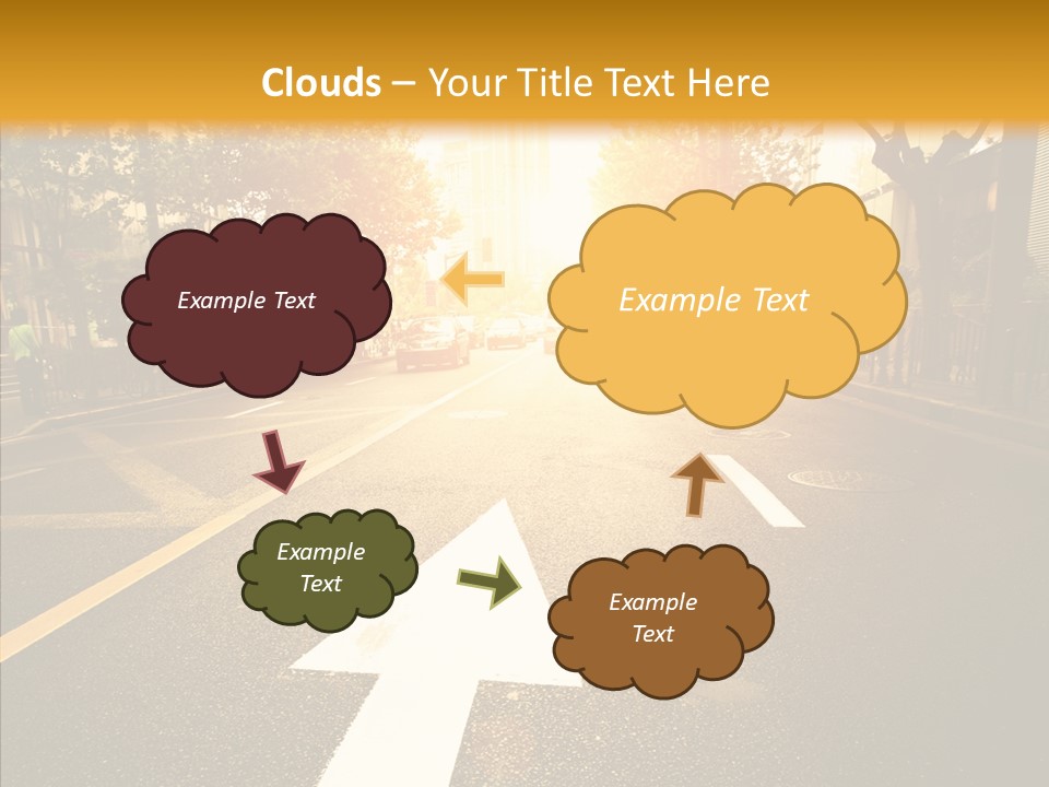 Asphalt Abstract Empty PowerPoint Template