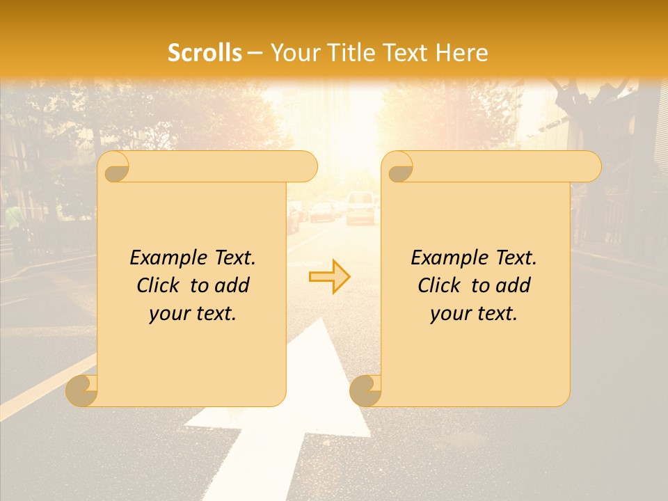 Asphalt Abstract Empty PowerPoint Template