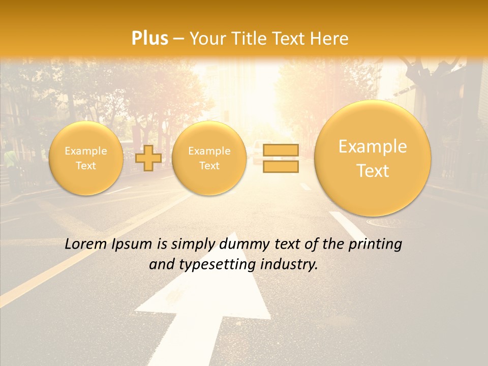 Asphalt Abstract Empty PowerPoint Template