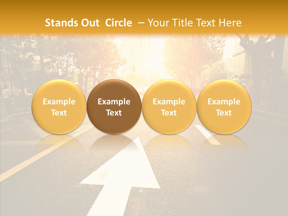 Asphalt Abstract Empty PowerPoint Template