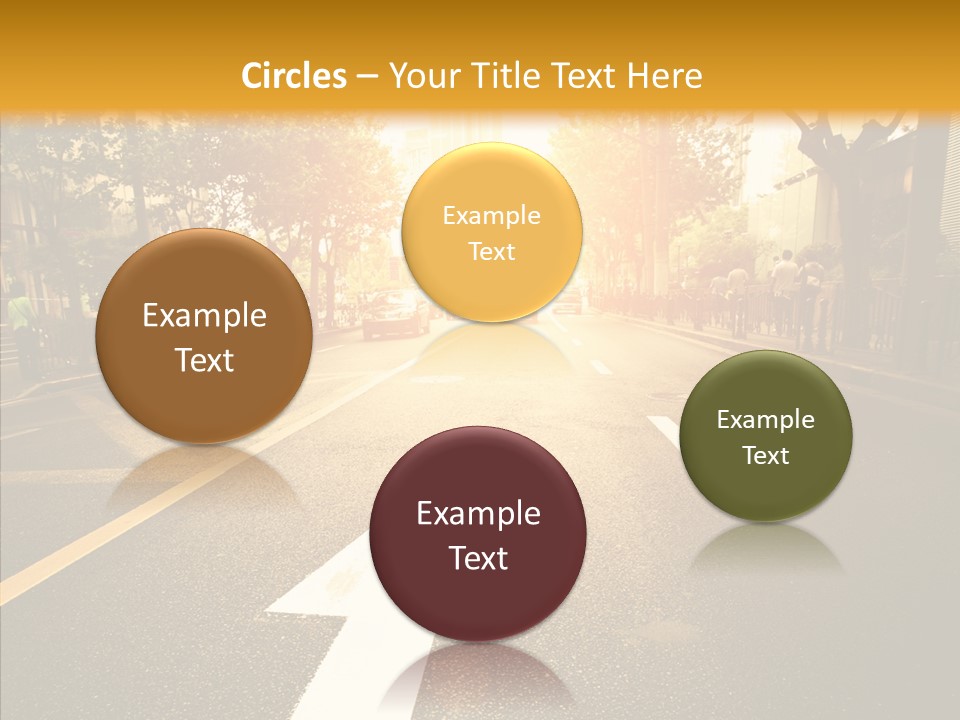 Asphalt Abstract Empty PowerPoint Template
