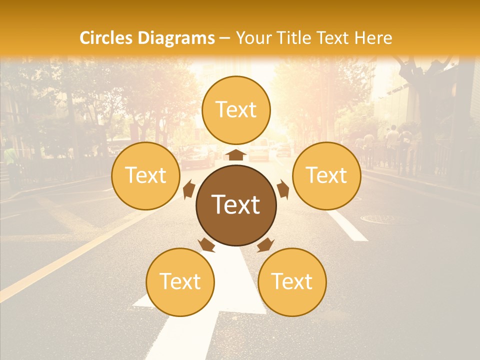 Asphalt Abstract Empty PowerPoint Template