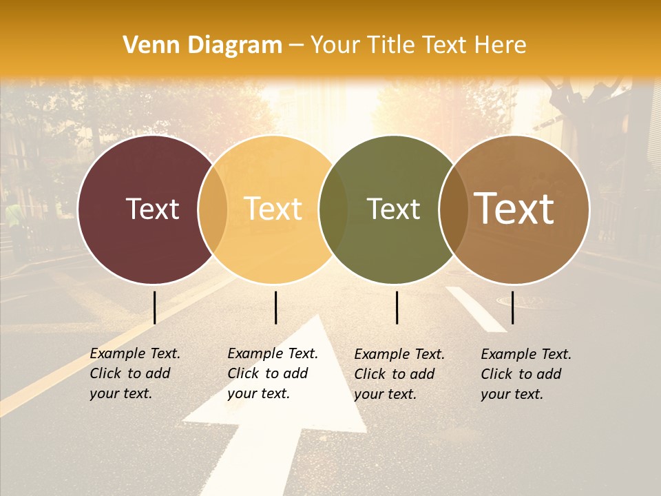 Asphalt Abstract Empty PowerPoint Template