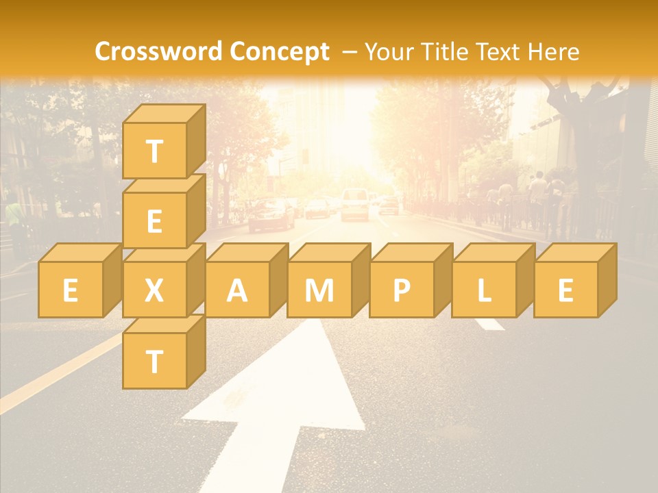 Asphalt Abstract Empty PowerPoint Template