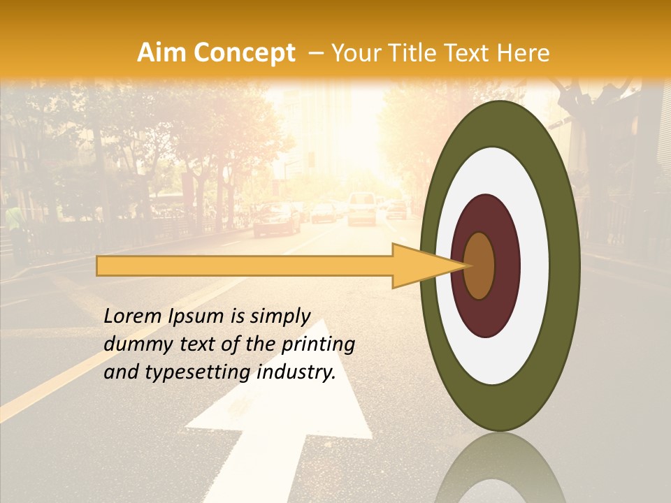 Asphalt Abstract Empty PowerPoint Template