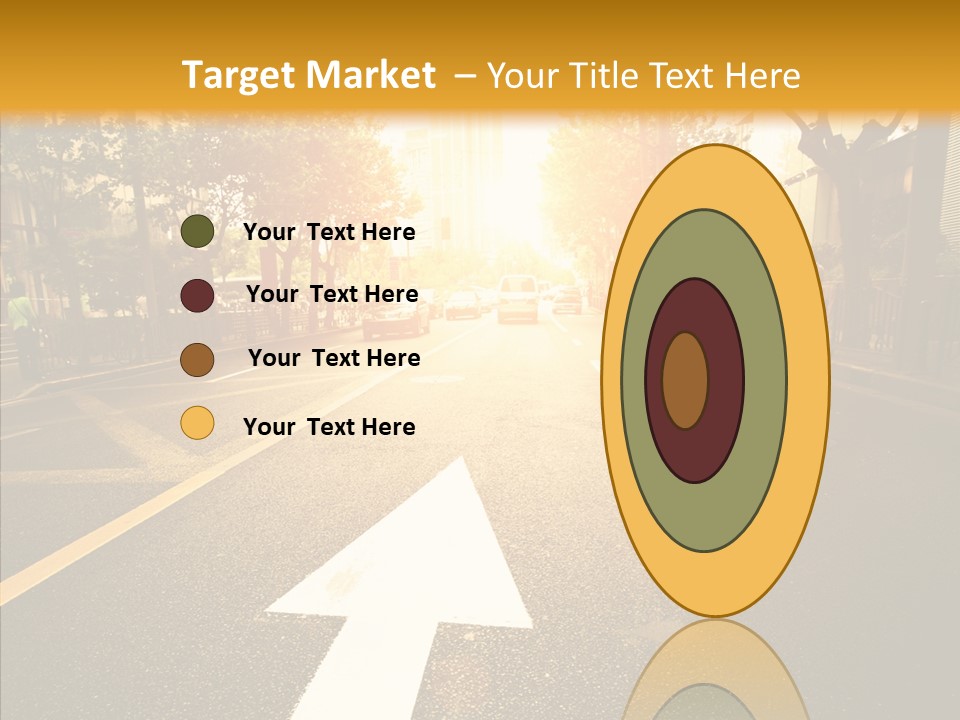 Asphalt Abstract Empty PowerPoint Template