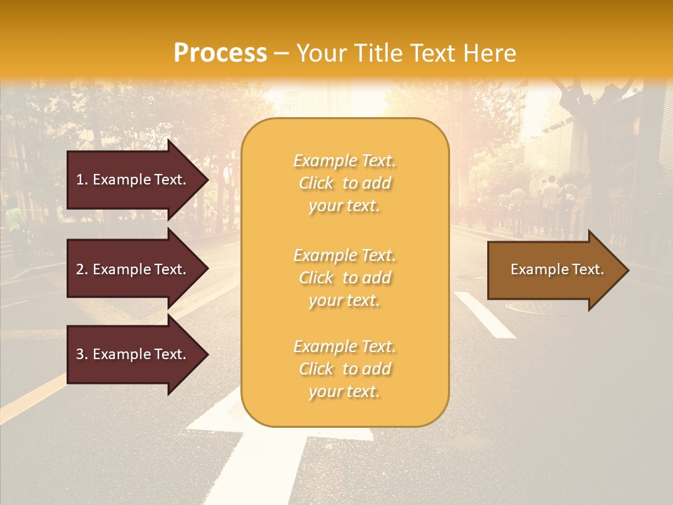 Asphalt Abstract Empty PowerPoint Template