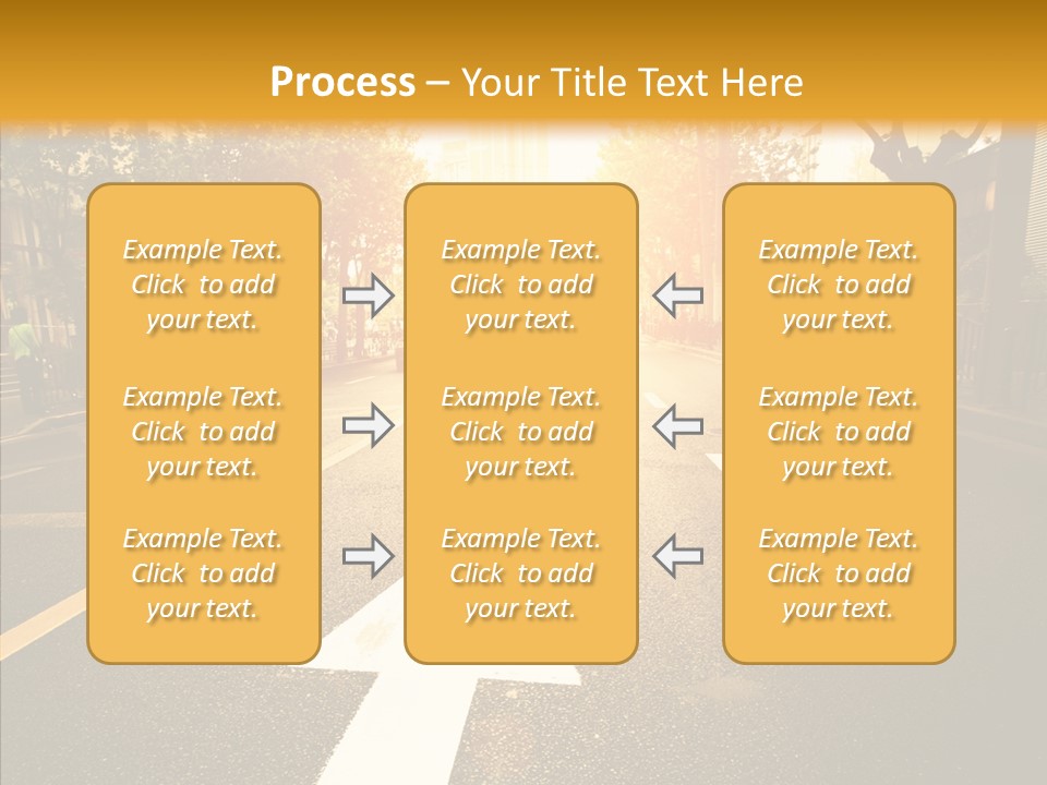 Asphalt Abstract Empty PowerPoint Template