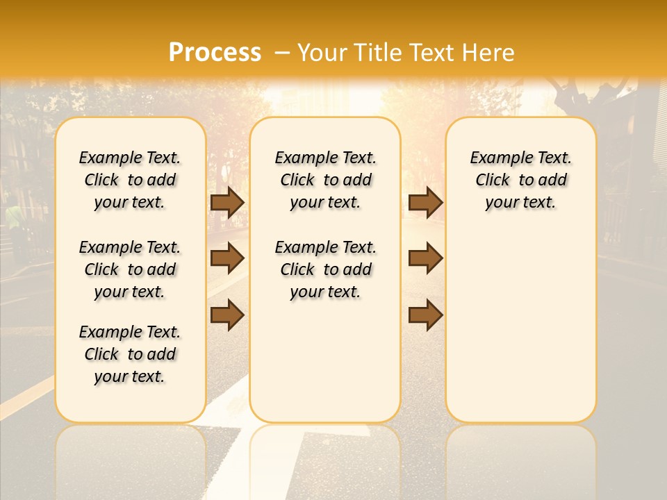 Asphalt Abstract Empty PowerPoint Template