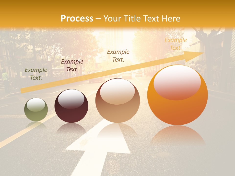 Asphalt Abstract Empty PowerPoint Template