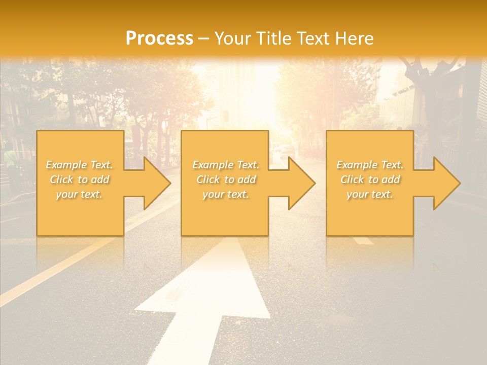 Asphalt Abstract Empty PowerPoint Template