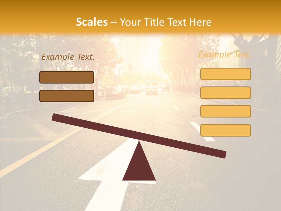 Asphalt Abstract Empty PowerPoint Template