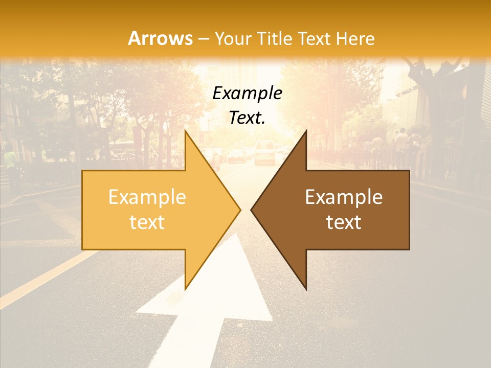Asphalt Abstract Empty PowerPoint Template
