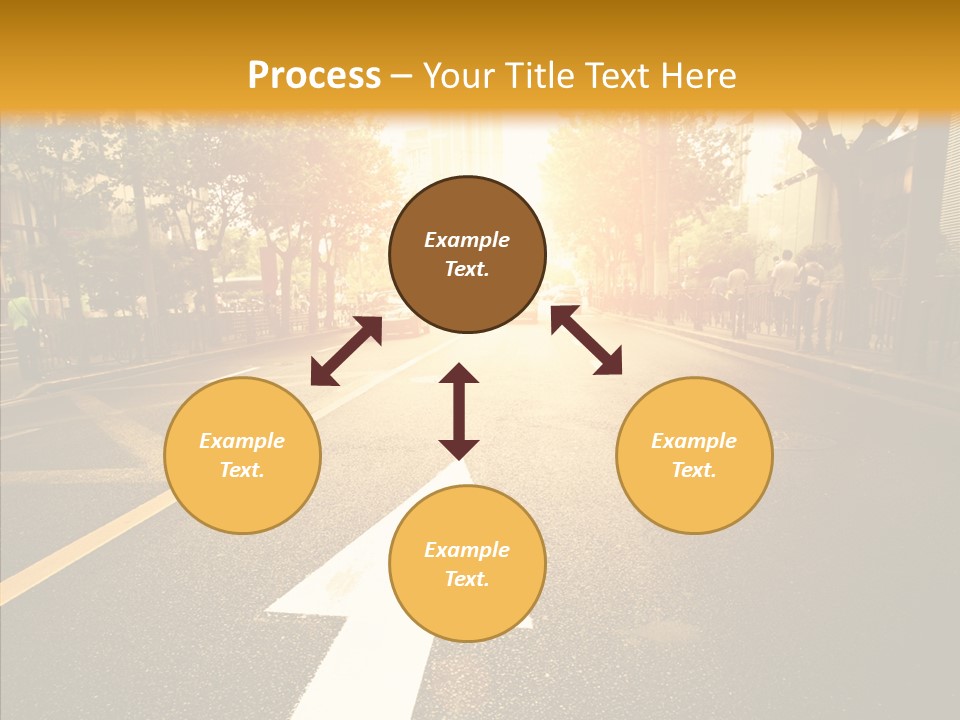 Asphalt Abstract Empty PowerPoint Template