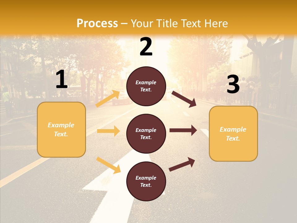 Asphalt Abstract Empty PowerPoint Template