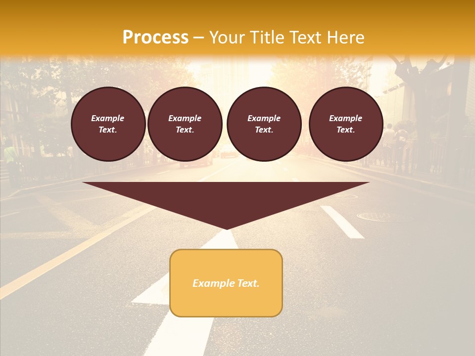 Asphalt Abstract Empty PowerPoint Template