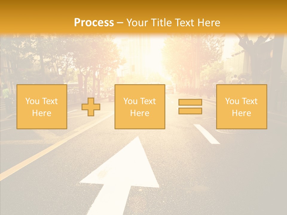 Asphalt Abstract Empty PowerPoint Template