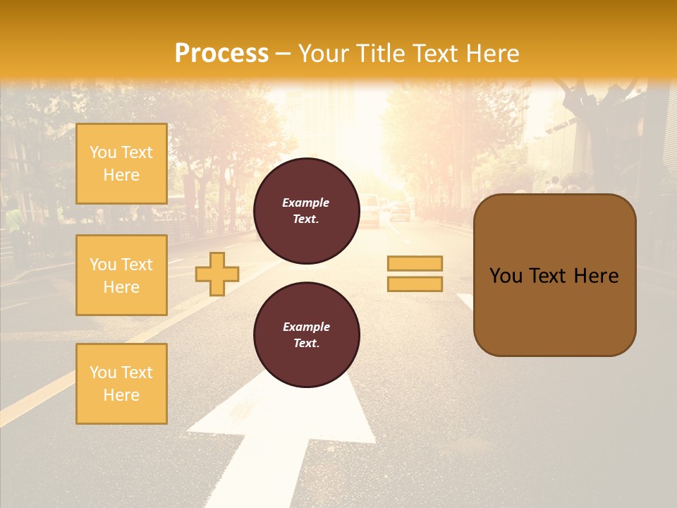Asphalt Abstract Empty PowerPoint Template