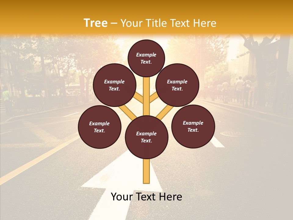 Asphalt Abstract Empty PowerPoint Template