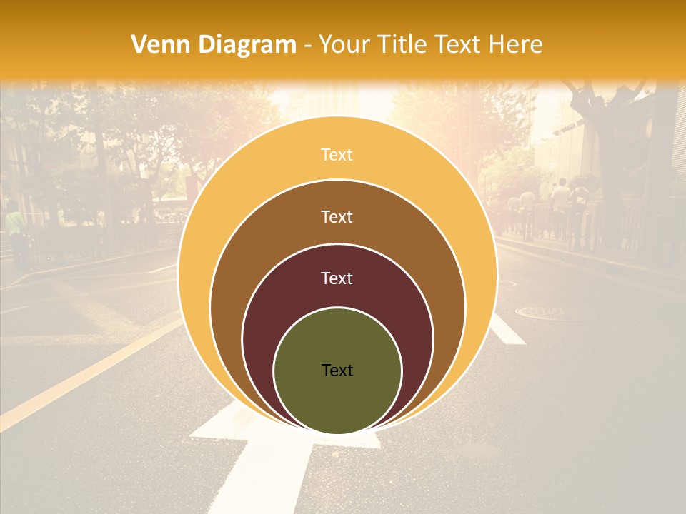 Asphalt Abstract Empty PowerPoint Template