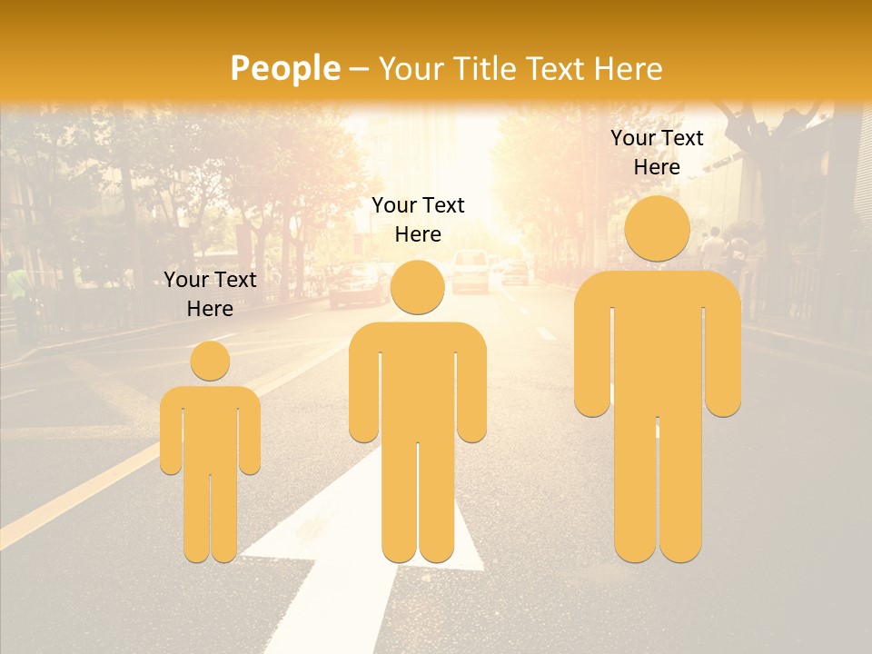 Asphalt Abstract Empty PowerPoint Template