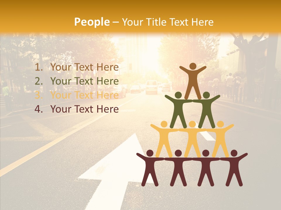 Asphalt Abstract Empty PowerPoint Template