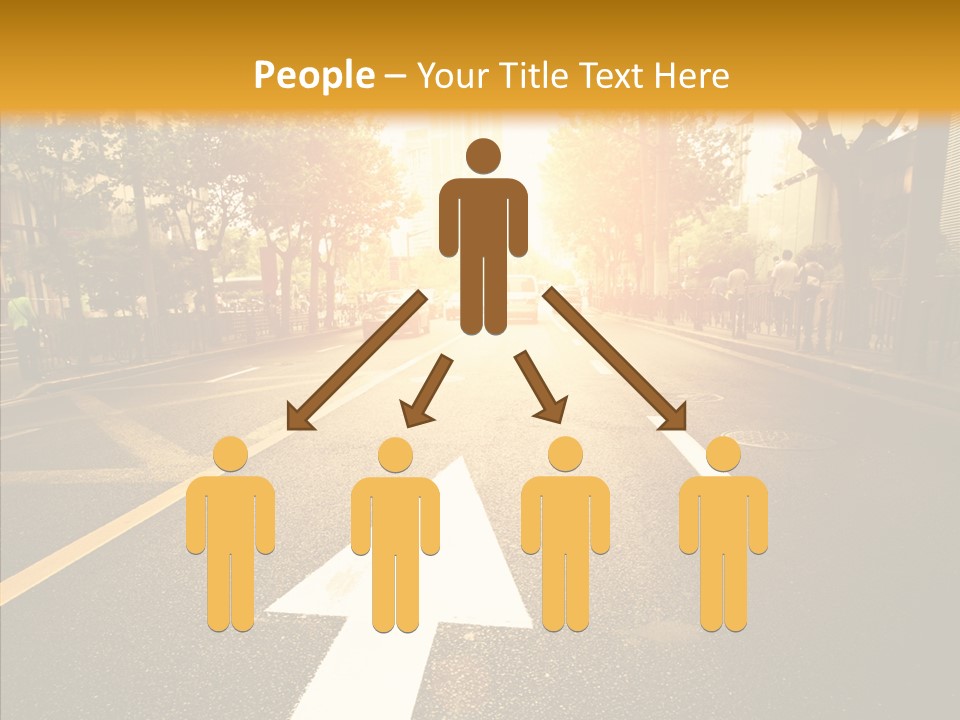 Asphalt Abstract Empty PowerPoint Template