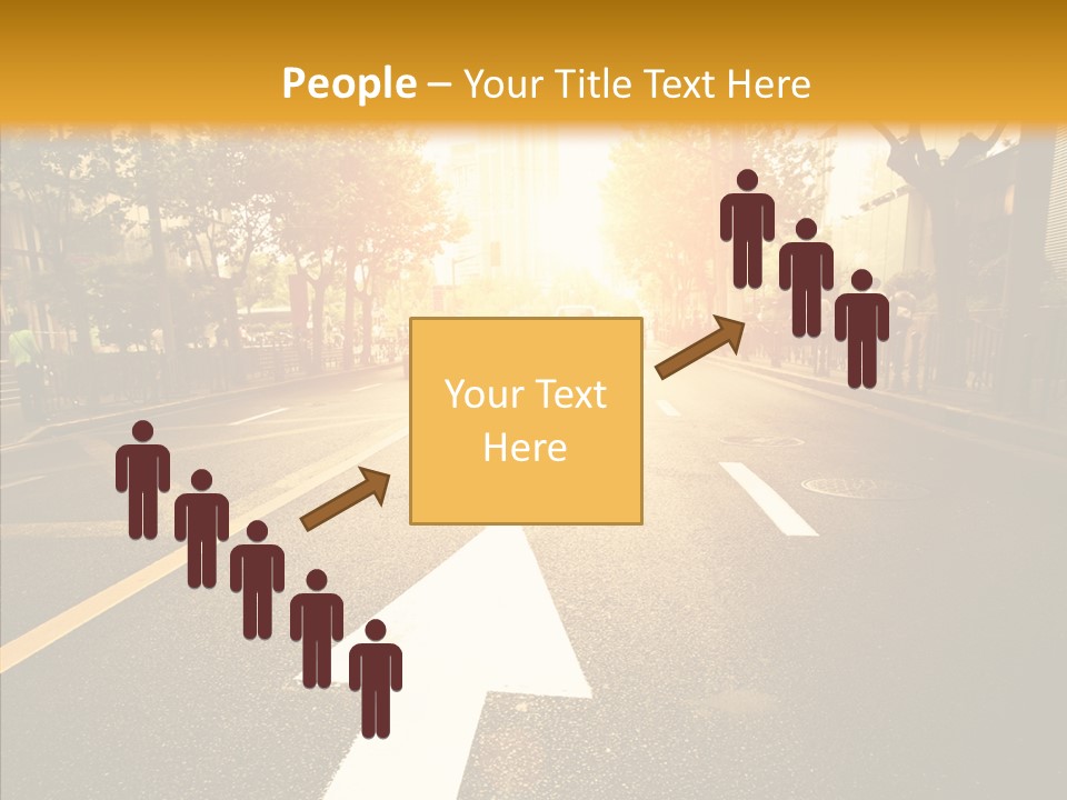 Asphalt Abstract Empty PowerPoint Template
