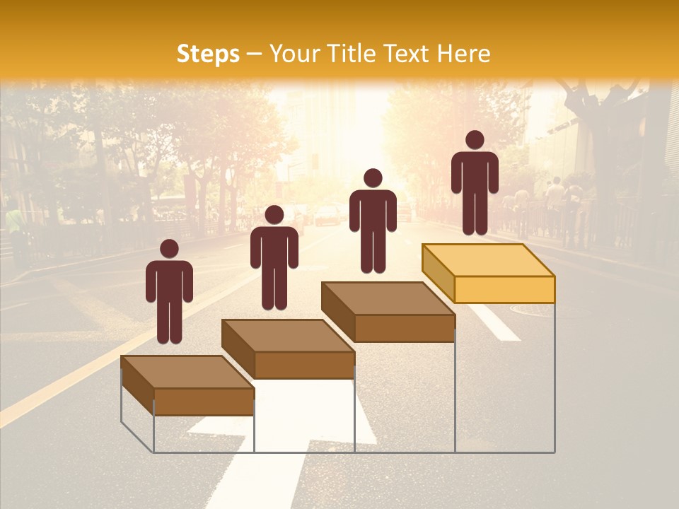 Asphalt Abstract Empty PowerPoint Template