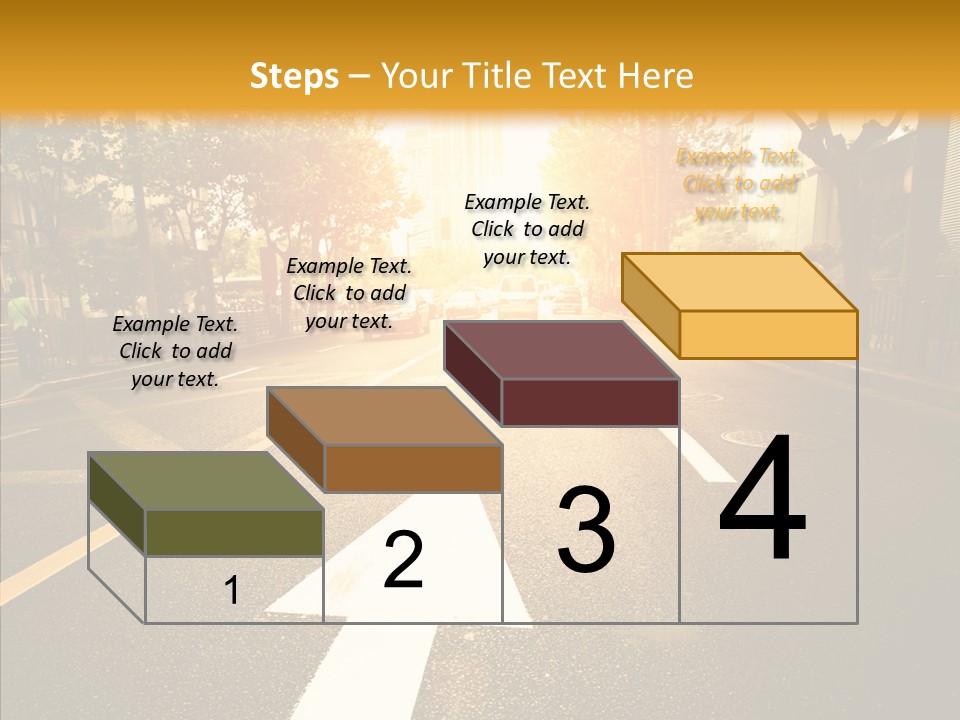 Asphalt Abstract Empty PowerPoint Template