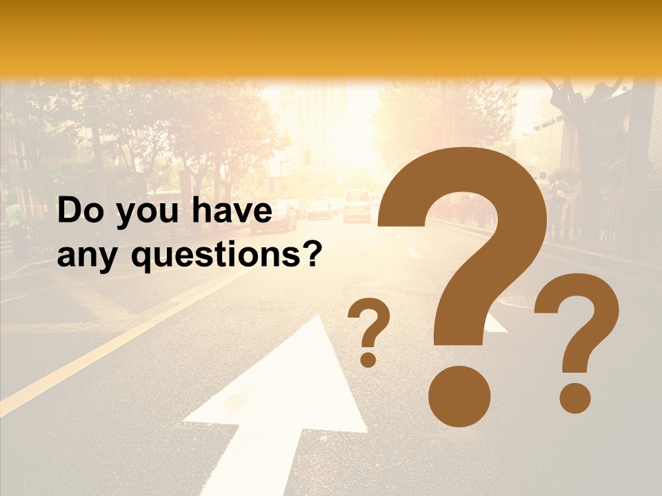 Asphalt Abstract Empty PowerPoint Template