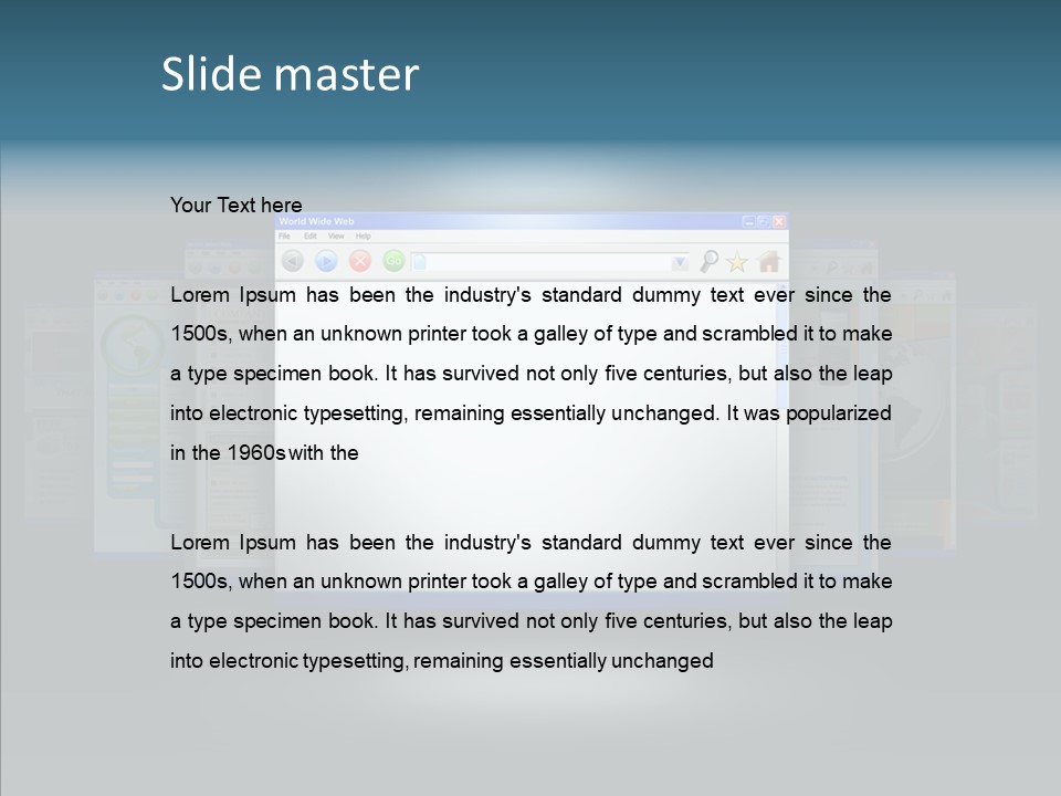 Information Address Promote PowerPoint Template